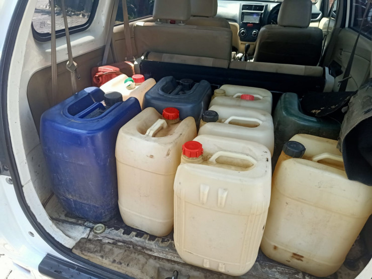 Polres Tulungagung Ungkap Penyalahgunaan BBM Jenis Pertalite Tersangka Berhasil Diamankan