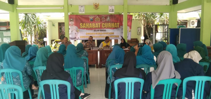 Polsek Krian Ajak Emak-emak Turut Sukseskan Pilkada 2024