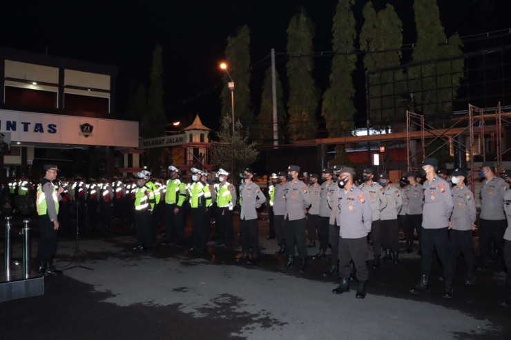 Polres Lamongan Siapkan Ratusan Personel Gabungan Untuk Pengamanan Nataru