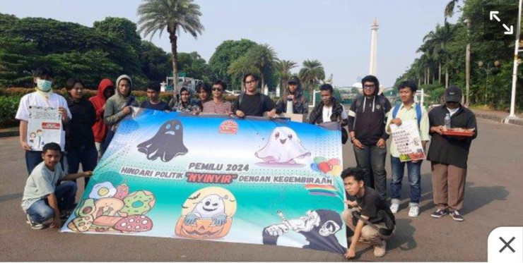 Komrad Gelar Aksi Pemilu 2024 Tanpa Nyinyir dan Nilai Kritik BEM UGM Berlebihan