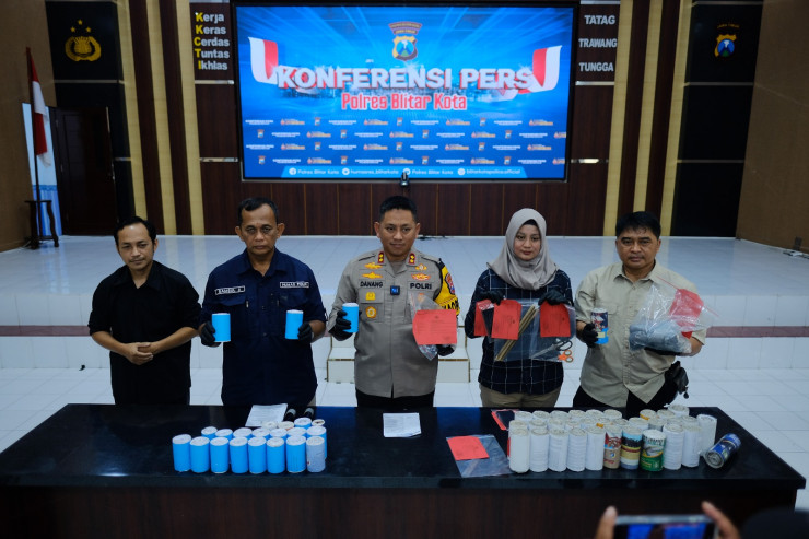 Ops Pekat Semeru 2024, Polres Blitar Kota Berhasil Amankan 2 Pelajar Perakit dan Penjual Bahan Peledak