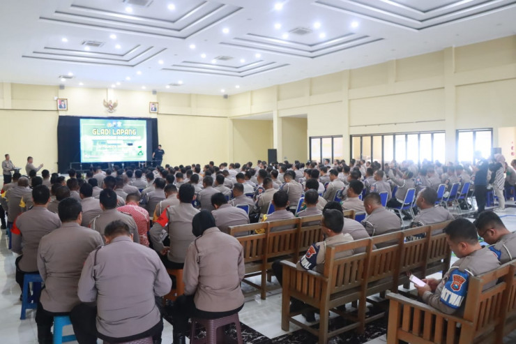 Polisi Gelar Gladi Lapang Harlah Satu Abad NU