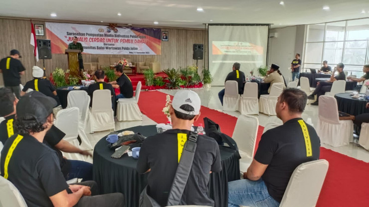 Gelar Sarasehan Penguatan Media, Kabidhumas Sampaikan Kebijakan Kapolda Jatim Terkait Kamtibmas di Jawa Timur