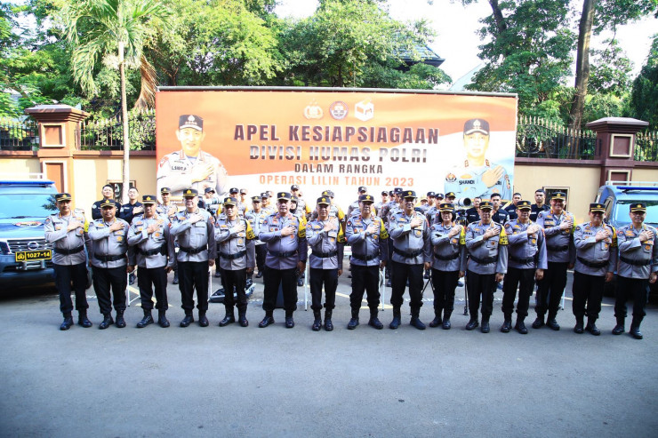 Kadiv Humas Tekankan Beberapa Hal Saat Gelar Apel Kesiapsiagaan Satgas Humas Polri Pengamanan Nataru