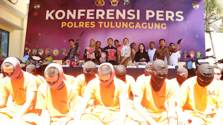 Polres Tulungagung Ungkap 35 Kasus Dalam Waktu 60 Hari, 52 Tersangka Diamankan