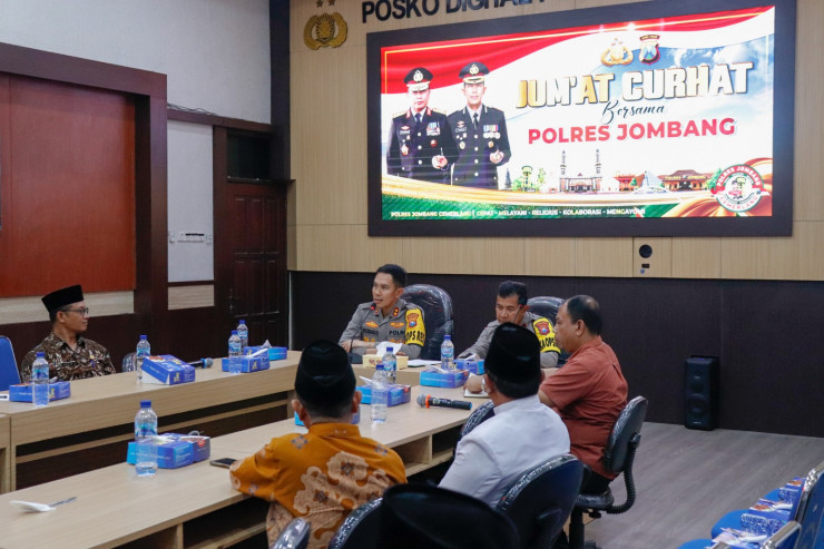 Jumat Curhat Polres Jombang bersama Pengurus DMI Bahas Penguatan 3 Pilar Untuk Kamtibmas