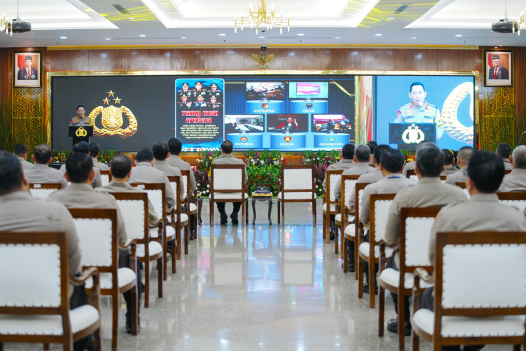 Kapolri Buka Rakernis Gabungan 5 Divisi Satker Polri