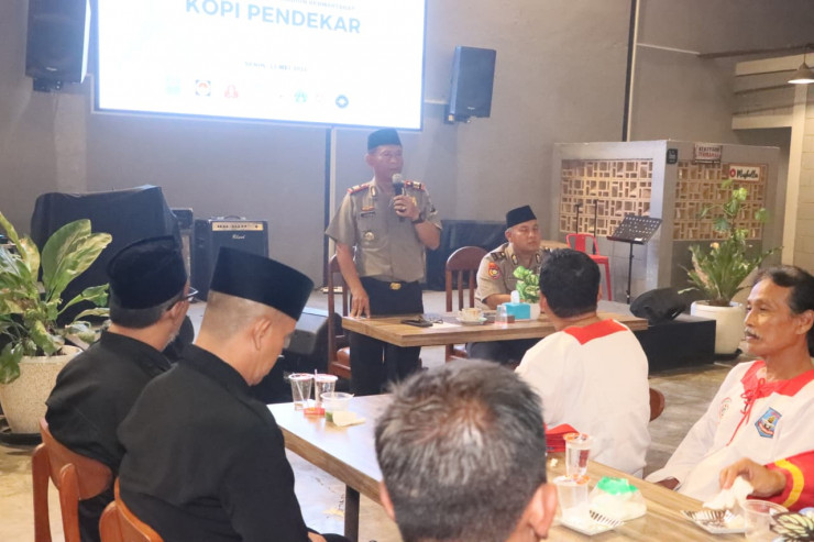 Polres Madiun Kota Perkuat Komitmen Jogo Jatim Lewat Kopi Pendekar