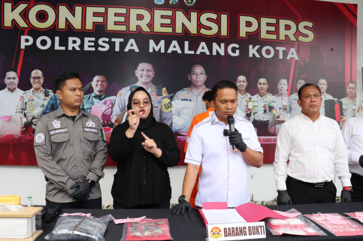 War On Drugs, Polresta Malang Kota Berhasil Amankan Kurir dan Sita 1,5 Kg Narkoba