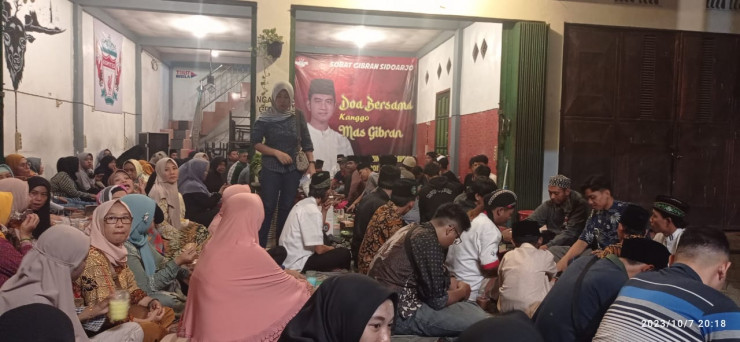Warga Sidoarjo Mendoakan Mas Gibran Lolos Seleksi Cawapres 2024