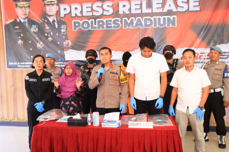 Polres Madiun Berhasil Ungkap Pembunuhan di Dalam Kost Satu Tersangka Diamankan