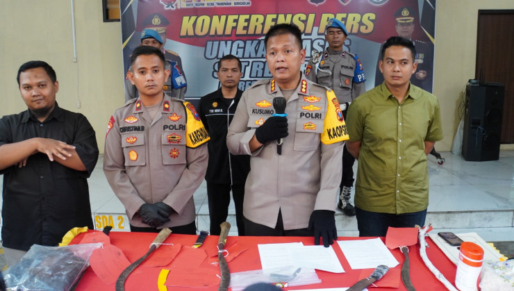 Polisi Berhasil Amankan Sejumlah Remaja Terduga Pelaku Pengeroyokan di Sepande Sidoarjo