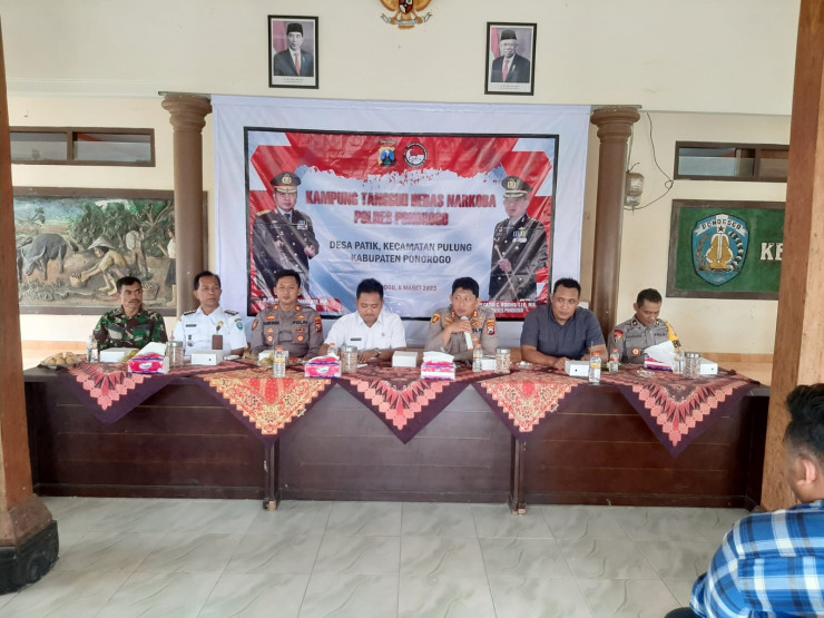 Polres Ponorogo Launching Kampung Tangguh Bebas Narkoba di Desa Patik
