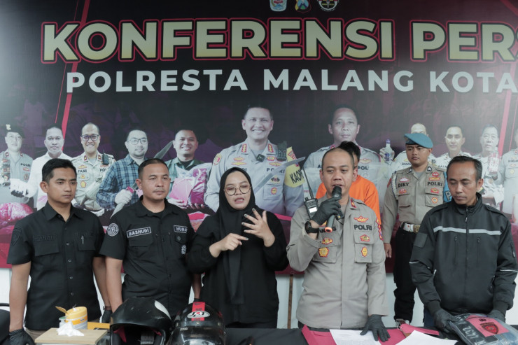 Polresta Malang Kota Berhasil Amankan Pelaku Curanmor Bersajam Beraksi di 20 TKP