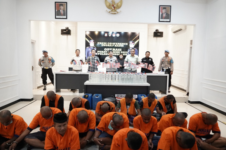 Polres Ponorogo Berhasil Ungkap 22 Kasus Saat Operasi Pekat Semeru 2023