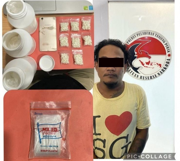 Polres Pelabuhan Tanjungperak Ungkap Peredaran Narkoba, Tersangka dan Ribuan Butir Pil Koplo Diamankan