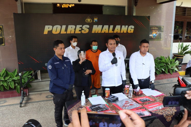 Polres Malang Berhasil Amankan Tersangka Pelemparan Bondet Rumah Petugas Lapas
