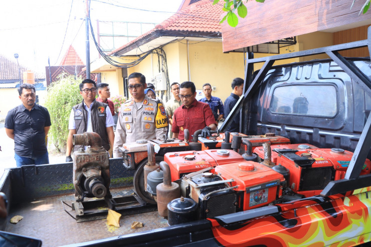 Respon Cepat, Polisi Berhasil Amankan Lima Tersangka Komplotan Pencuri Diesel di Ngawi