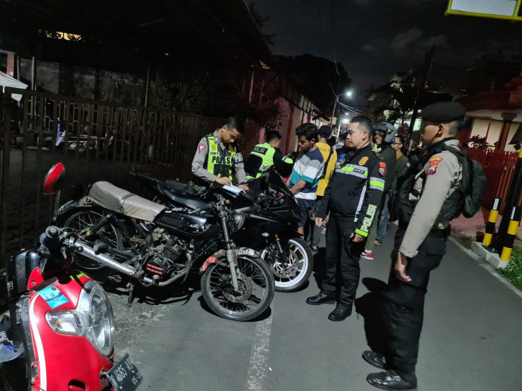 Ramadhan Kondusif, Tim "Pos Onta" Malang Kota Amankan Puluhan Motor Balap Liar