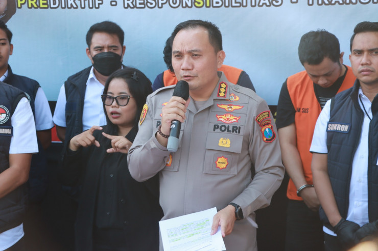 Polrestabes Surabaya Berhasil Amankan Kurir Sabu Jaringan Sumetera – Jawa 33,928 Kg Sabu Disita