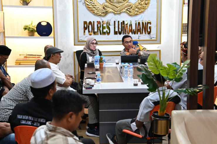 Ngobrol Santai Kapolres Lumajang dan IPSI Satukan Tujuan Jaga Kamtibmas