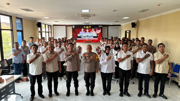 Gelar Latpraops, Polresta Sidoarjo Matangkan Operasi Tumpas Narkoba Semeru 2024