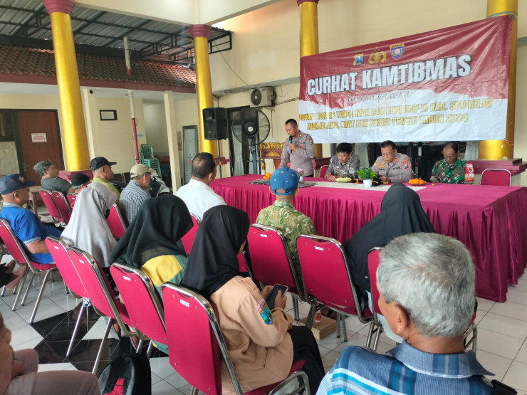 Polsek Taman Gelar Curhat Kamtibmas