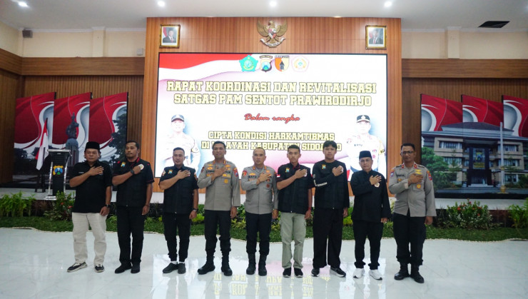 Siap Amankan 1 Suro Solidkan Satgas Pam Sentot Prawirodirjo di Kabupaten Sidoarjo