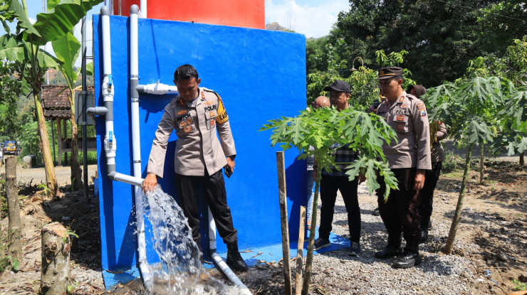 Empat Sumur Bor Bantuan Polres Ponorogo Siap Digunakan, Warga Desa Tak Lagi Kawatir Kekeringan