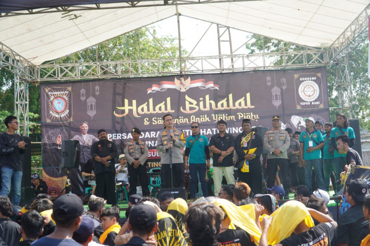 Polisi RW Hadir, Halal Bi Halal PSH Winongo Ponorogo Berjalan Tertib dan Aman