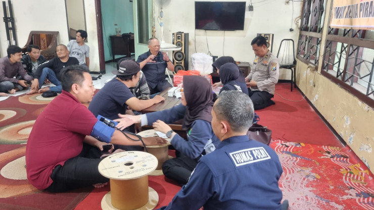 Datangi Balai Wartawan, Polresta Sidoarjo Periksa Kesehatan Jurnalis