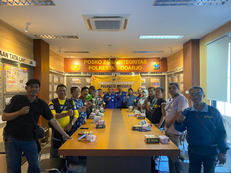 Humas Polresta Sidoarjo Gandeng Wartawan Online Jaga Kondusifitas Jelang Pemilu 2024