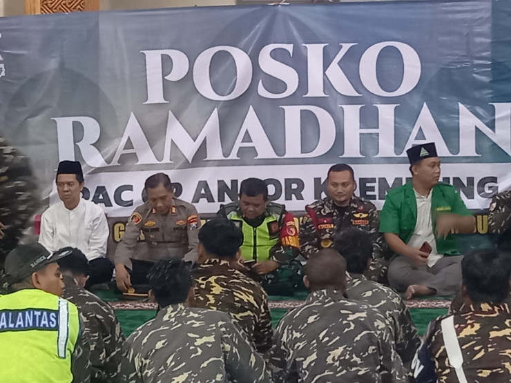 Kapolsek Krembung, Ajak Banser Jaga Kondusifitas Kamtibmas