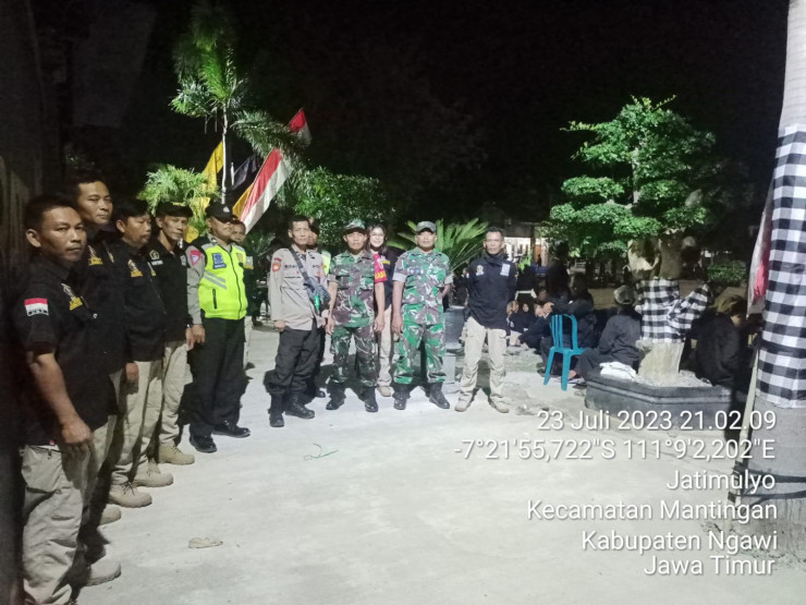 Polisi Terapkan Pengamanan, Pengesahan Warga Baru PSHT di Ngawi Tertib dan Aman