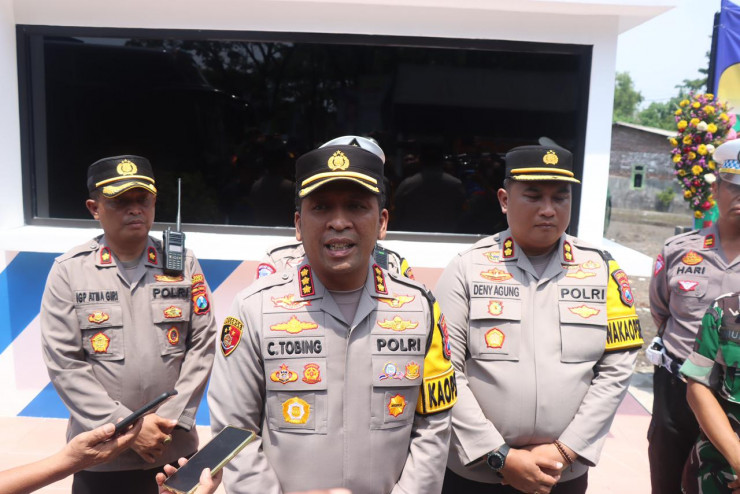 Kapolresta Sidoarjo Resmikan Pos Lantas Ketapang Tanggulangin
