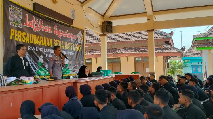 Polres Ngawi Libatkan 398 Calon Warga PSHT Ranting Kasreman Menjadi Kader Kamtibmas