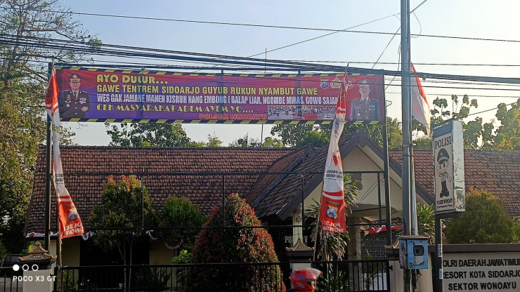 Polresta Sidoarjo Sebar Imbauan Kamtibmas
