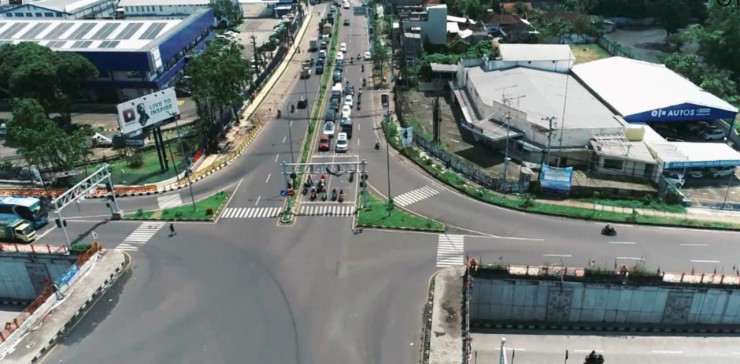 Polisi Gunakan Drone, Pantau Arus Mudik Lebaran 2023 di Exit Tol Singosari Malang