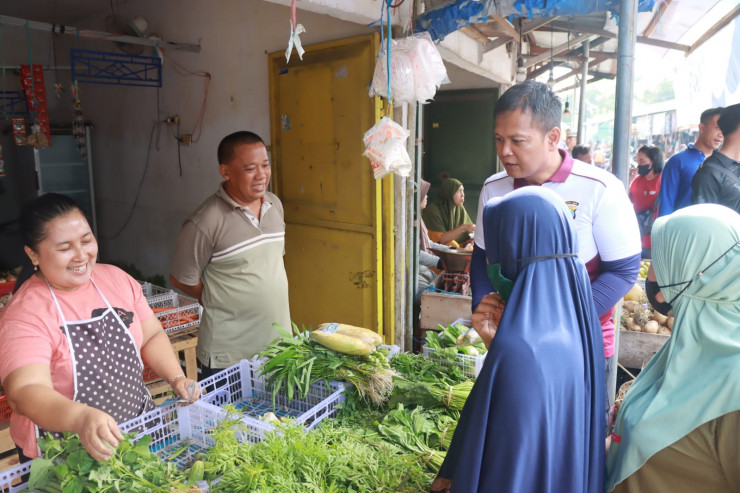 Jelang Ramadhan, Kapolresta Sidoarjo Cek Pasar Tradisional