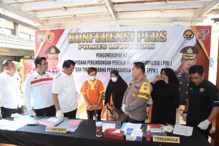Polres Lamongan Ungkap TPPO Tiga CPMI Berhasil Diselamatkan