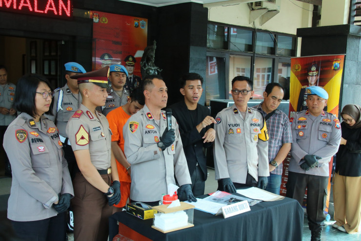 Polresta Malang Kota Berhasil Amankan Tersangka Pencuri Motor Milik Polisi