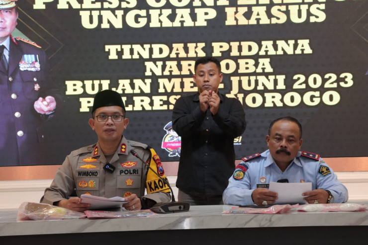 Polres Ponorogo Berhasil Menggagalkan Penyeludupan Sabu ke Rutan