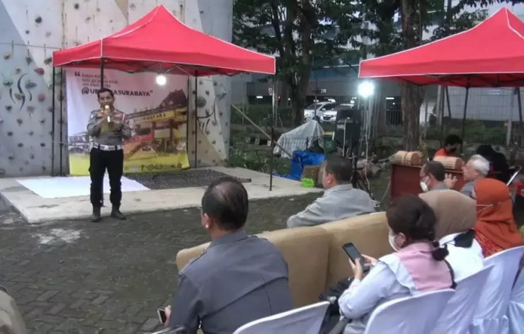 Ditlantas Polda Jatim Kampanyekan Tertib Lalu Lintas Jelang Mudik Lebaran