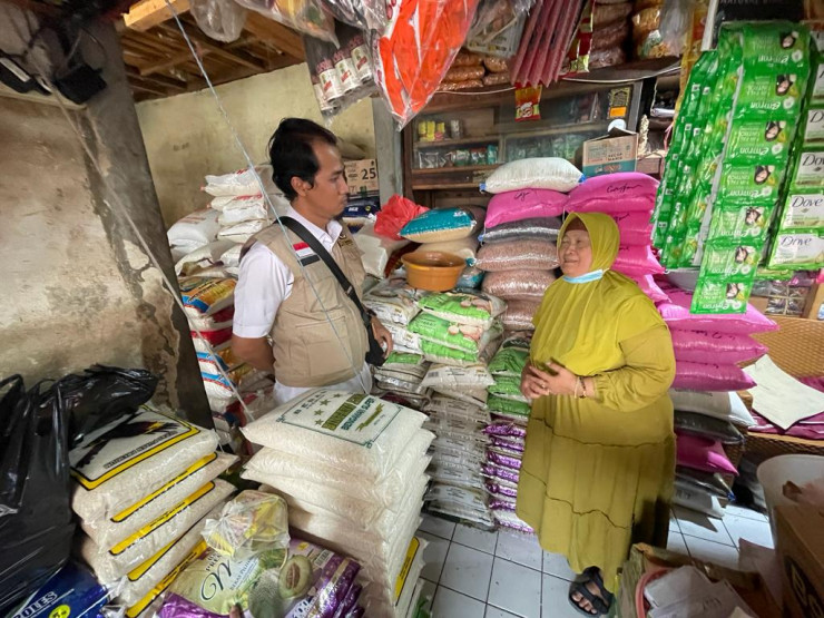 Satgas Pangan Polres Malang Sidak Pasar Cegah Penimbunan Beras