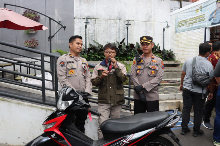 Tidak Percuma Lapor Polisi, Warga Kota Malang Ini Bahagia Motornya Yang Dicuri Telah Kembali