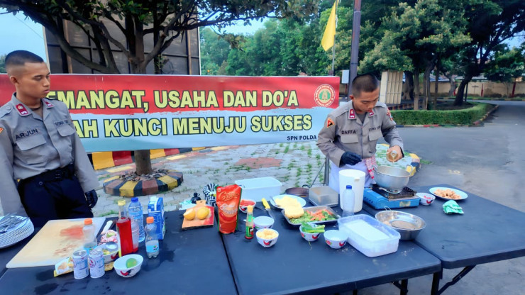 Siswa Bakomsus Tata Boga SPN Polda Jatim Unjuk Keahlian Kuliner, Ka SPN: 'Ini Bagian Dukungan Ketahanan Pangan