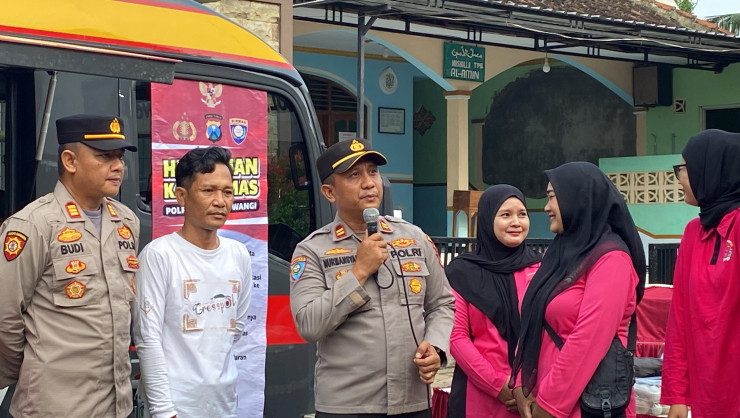 Mayur Kamtibmas Polresta Banyuwangi Kembali Masuk Desa, Warga Sambut Gembira