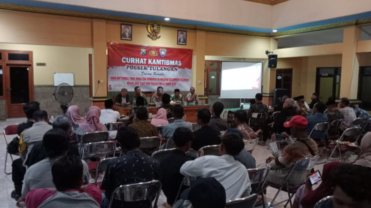 Curhat Kamtibmas di Tulangan, Kompak Cegah Kenakalan Remaja