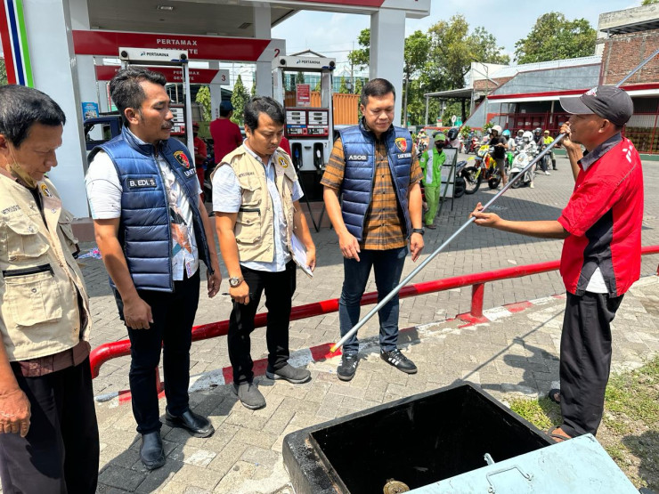 Jelang Lebaran Polresta Sidoarjo Gandeng UPT Metrologi Cek Sejumlah SPBU