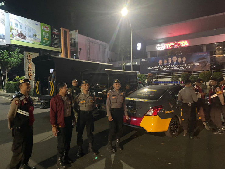Polisi Bersama TNI Lakukan Pengamanan Kegiatan Perguruan Silat di Malang Kota Tertib
